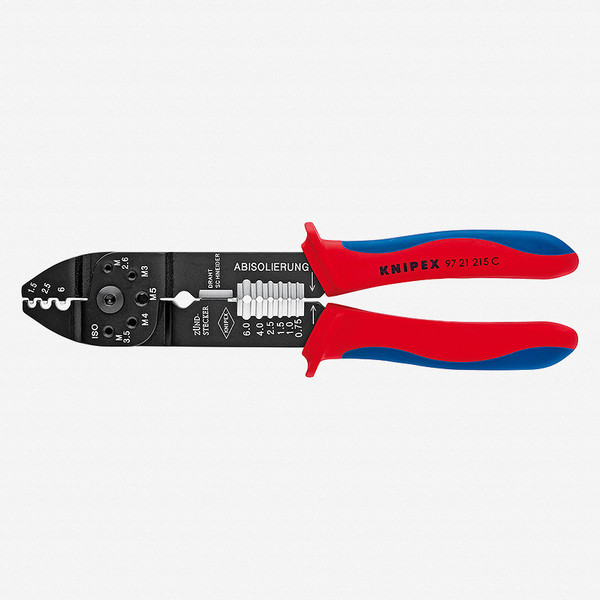Knipex Crimping Pliers - non-insulated open plug-type connectors