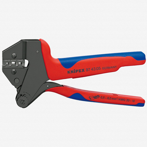 Knipex Crimp System Pliers for exchangeable crimping dies w/ Die