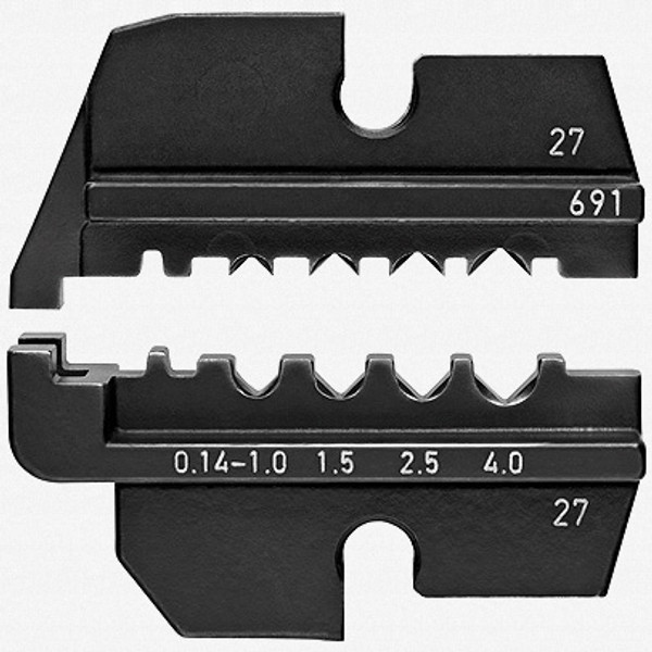 Knipex 97-49-69-1 Crimping Die - solar cable connectors (Wieland) AWG 15 + 13 - KC Tool