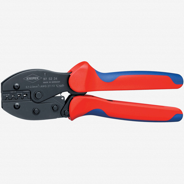 Knipex 97-52-34 PreciForce Crimping Pliers - non-insulated open plug AWG 27-13 - KC Tool