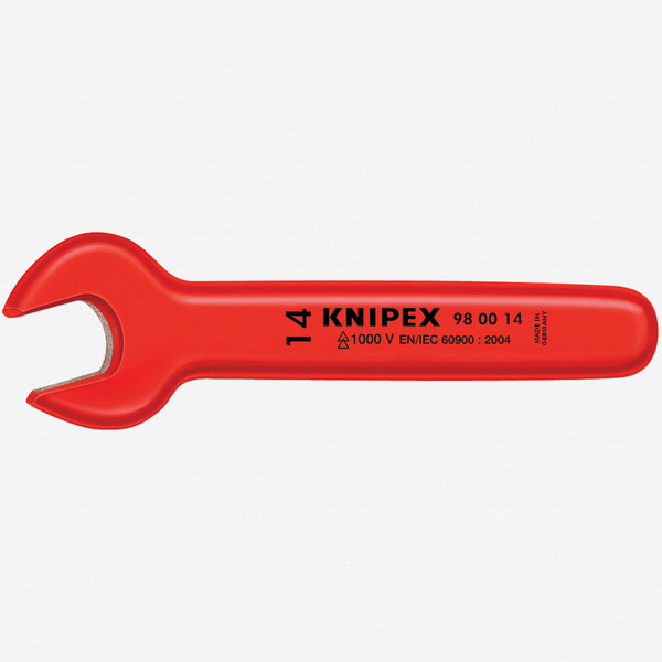 Knipex 98-00-13 Insulated Open End Wrench 13 mm - KC Tool