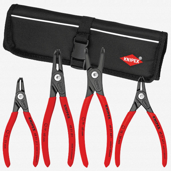 Knipex Internal Circlip Pliers with 90 Degree Angled Tip, 122-300mm