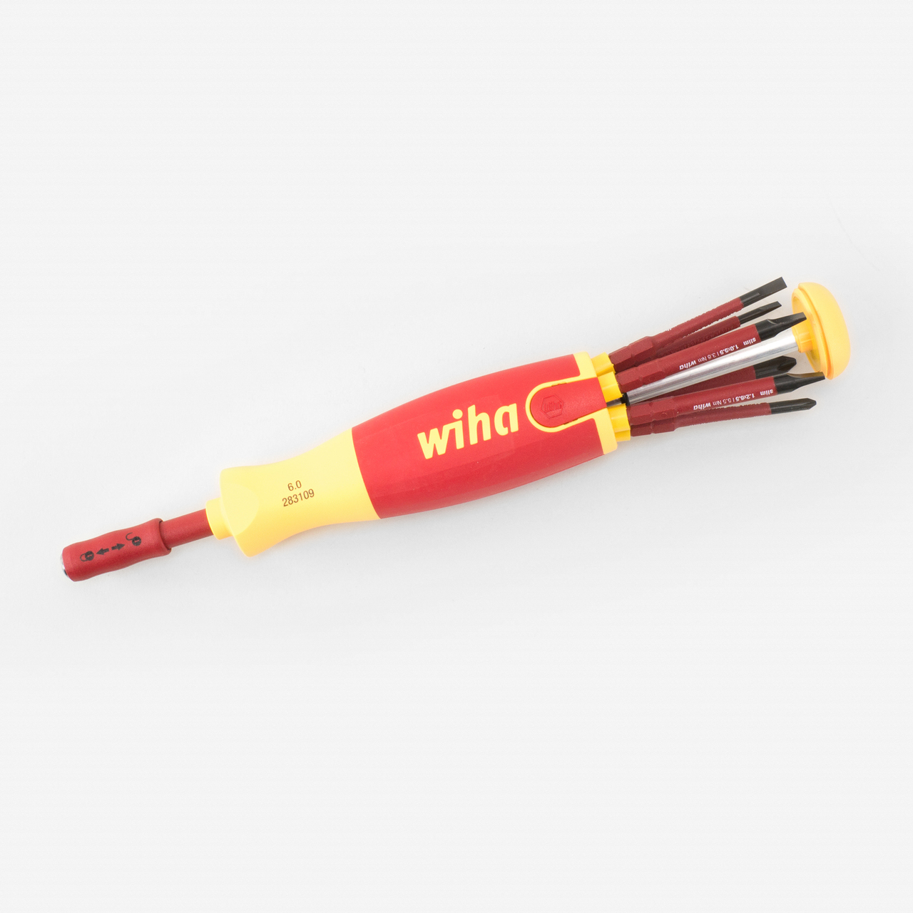 Wiha 28393 Insulated Slim Line 7 Piece Pop Up Screwdriver Set