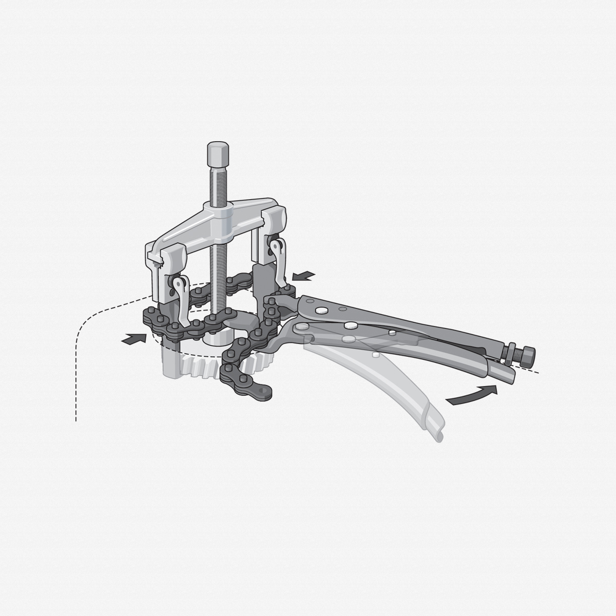 Gedore 136 K105 Chain grip wrench