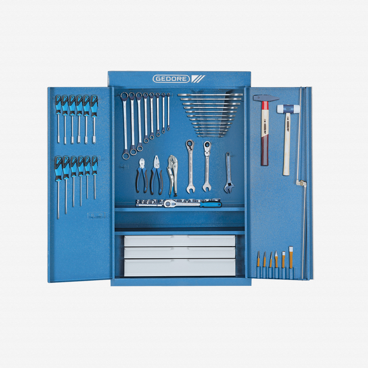 Gedore 1400 G Tool cabinet with tool assortment S 1400 G - KC Tool