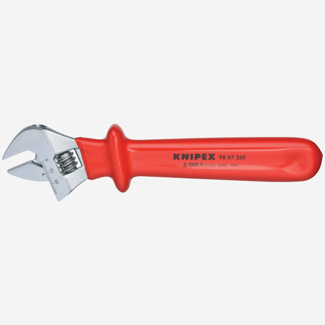 Knipex 9807250 Insulated Adjustable Wrench