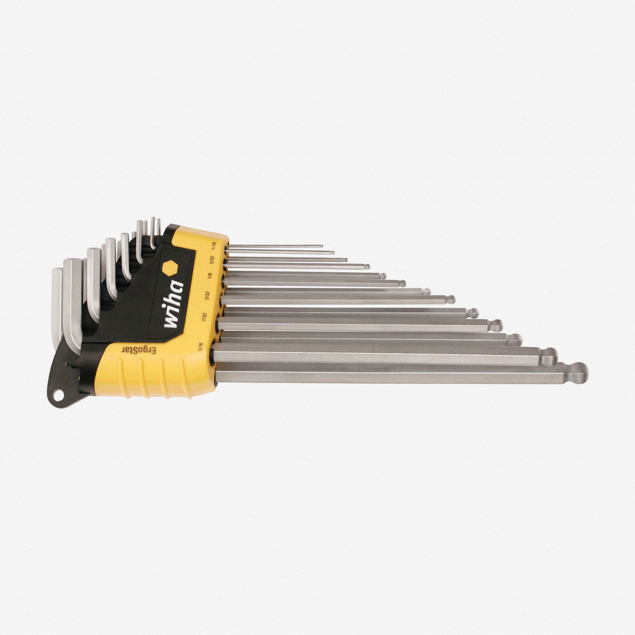 Wiha 669 13 Piece Ergostar Auto Open Sae Ball End Hex L Key Set Ebay
