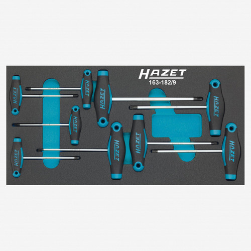 Hazet 163-182/9 T-handle Torx Screwdriver Set, 9 Pieces | Hazet at
