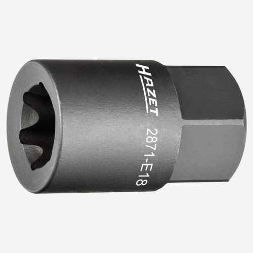 Hazet 2871-E18 External Torx Brake Caliper Socket, Size E18, 22mm