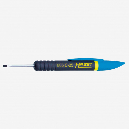 Hazet 805C-25 2.5 x 30mm Slotted Screwdriver with Pocket Clip