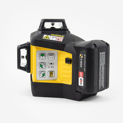 Stabila LAX 600G 3 Plane/360 Degree Green Beam Laser Kit, 7 Pieces