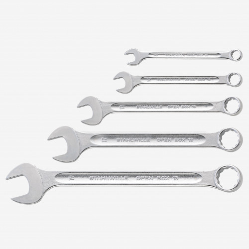 Stahlwille 13/5 OPEN BOX Combination Wrench Set, Metric, 8 19mm, 5
