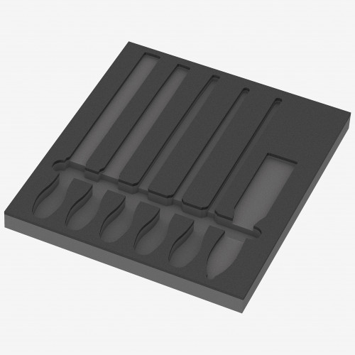 Module Vide à Outils TECWERK 1/3 - Compatible 2000 871 240, 8 Pièces, Dimensions 425x200x65 Mm