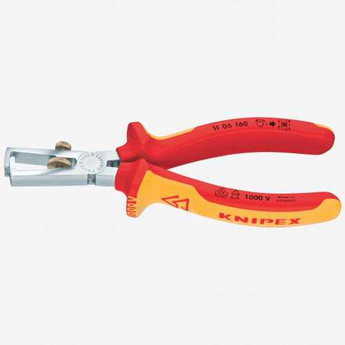 Knipex 11 17 160 Insulation Strippers 6,3 with dipped insulation 3 with dipped insulation Knipex 11 17 160 Insulation Strippers 6,3 with dipped insulation 3 with dipped insulation