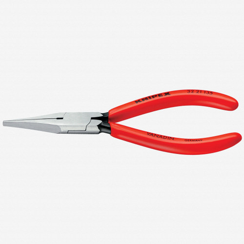 Knipex 5.3" Relay Adjusting Pliers (flat jaws) Plastic Grip