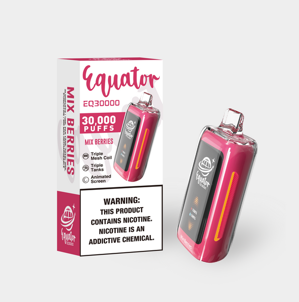 Equator EQ30000 Puffs Disposable Device - Display of 5