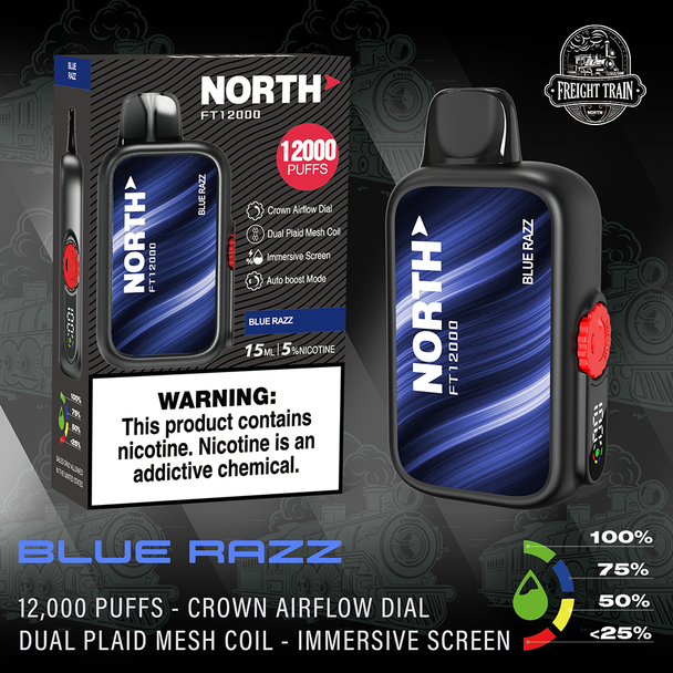 North FT12000 Puffs Disposable Vape - Display of 10