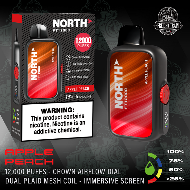 North FT12000 Puffs Disposable Vape - Display of 10