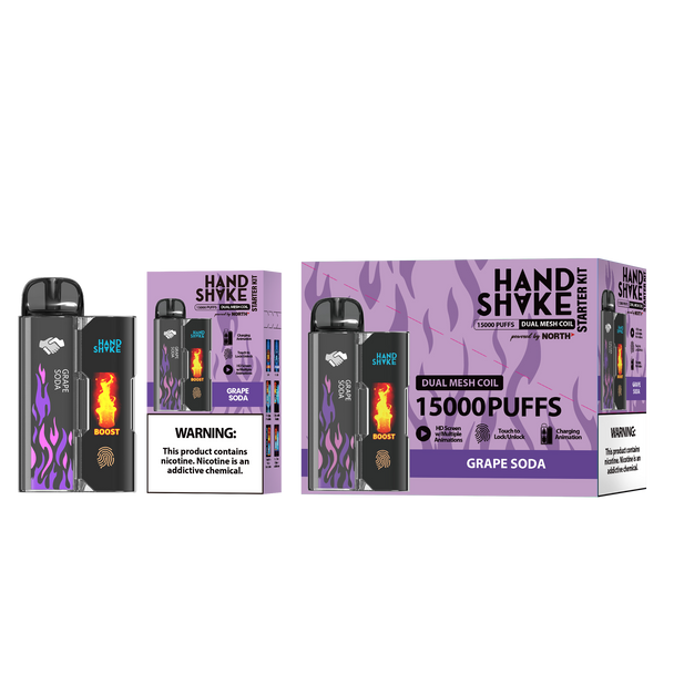 HandShake Starter Kit 15K Puffs Disposable -  Display of 5