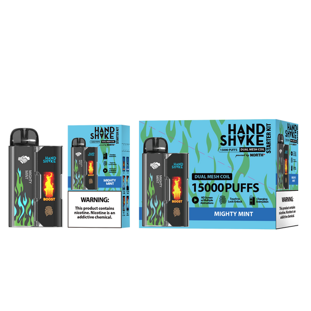 HandShake Starter Kit 15K Puffs Disposable -  Display of 5