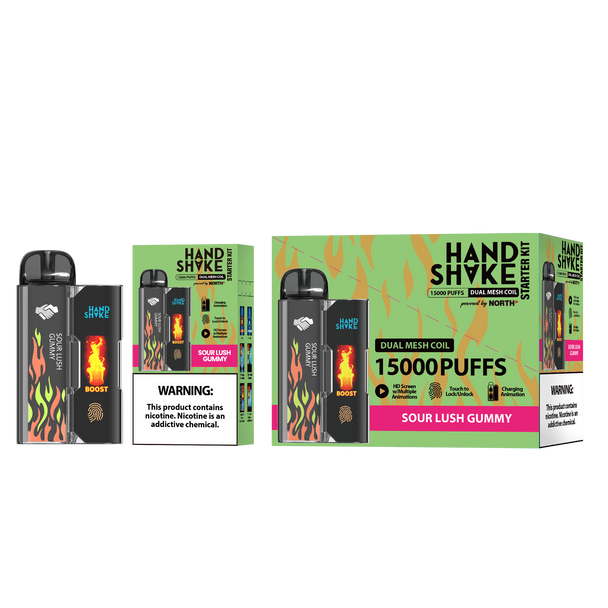 HandShake Starter Kit 15K Puffs Disposable -  Display of 5