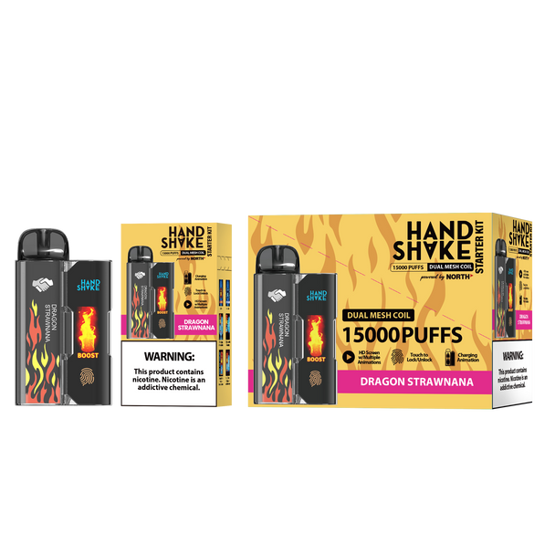 HandShake Starter Kit 15K Puffs Disposable -  Display of 5