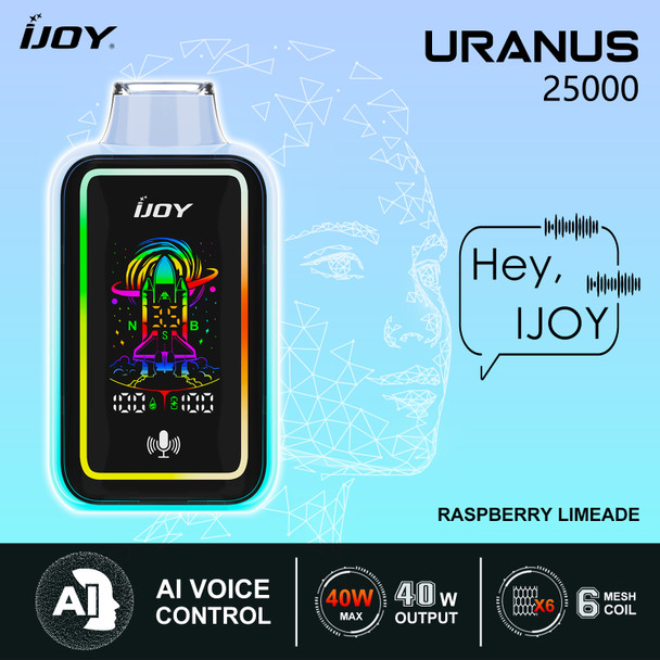 iJoy Uranus 25000 Puffs Disposable - Display of 5