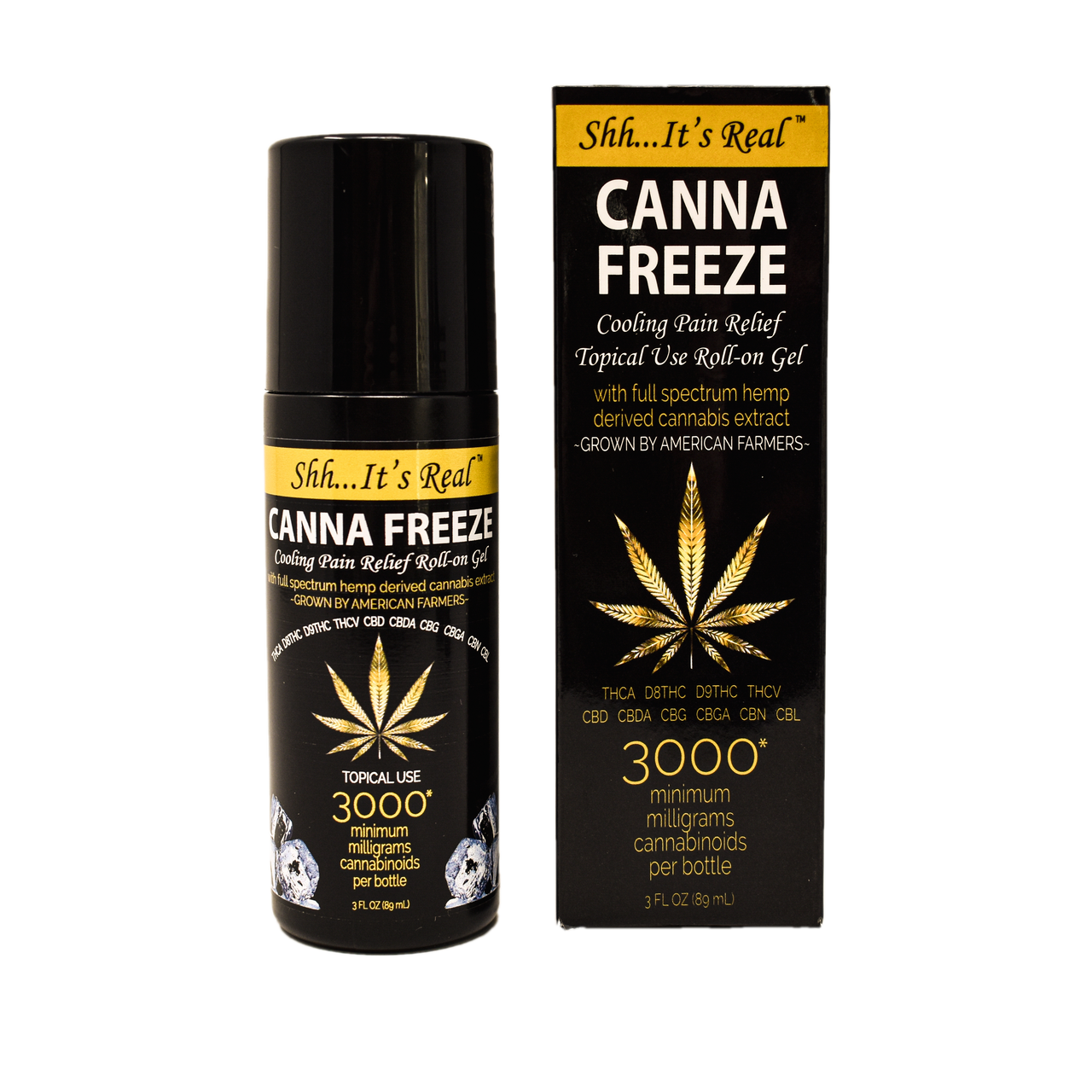 Canna Freeze RollOn Gel, Full Spectrum, 3000mg, 3 oz