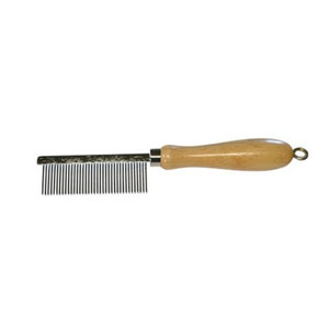 warner sporting wooden handle dog grooming comb warner sporting wooden handle dog grooming comb