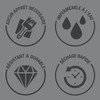 Peinture pour Meubles de Cuisine, Finition Brillante - Gris Marine