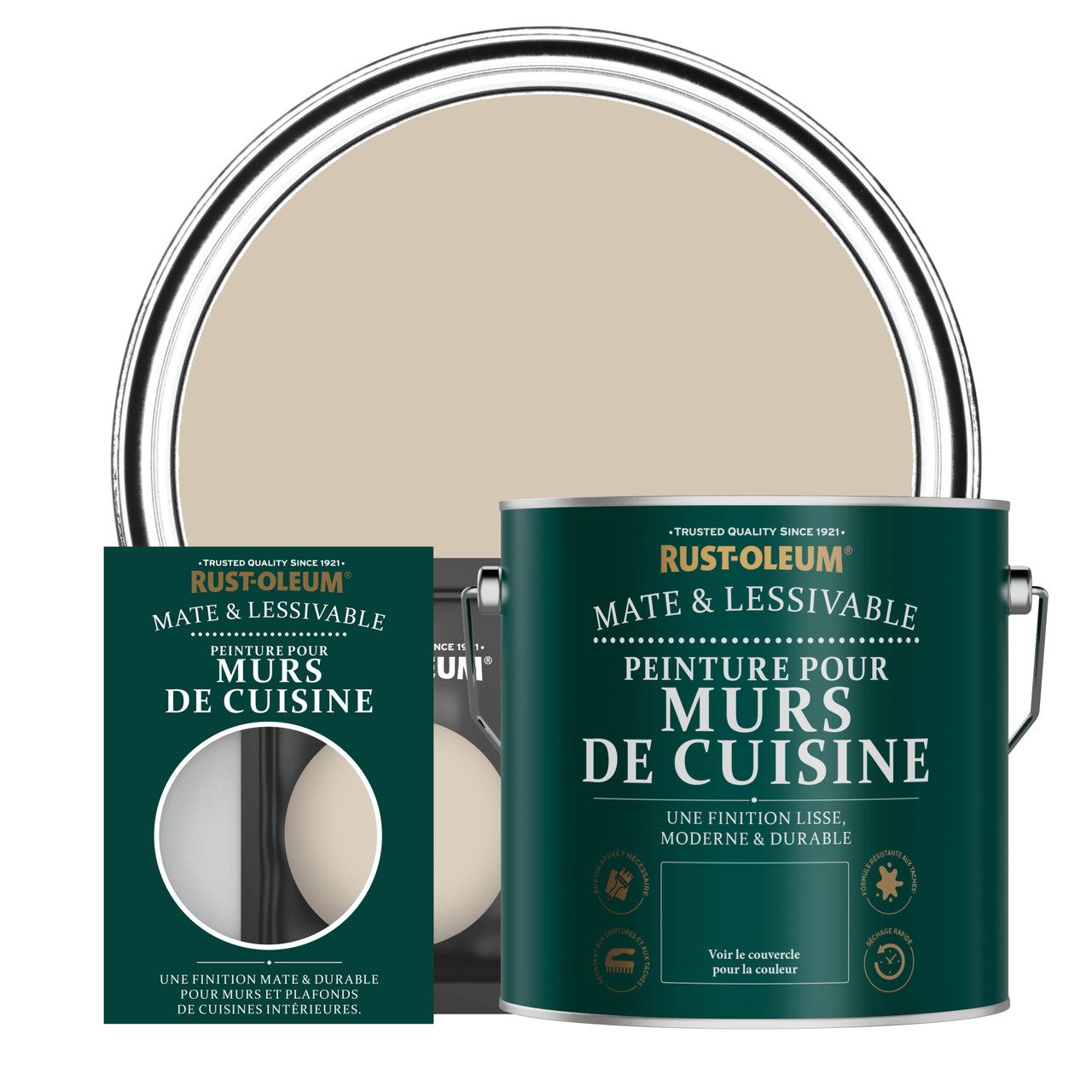 Peinture pour Murs de Cuisine Caramel Finition Beige Mate RustOleum — free download