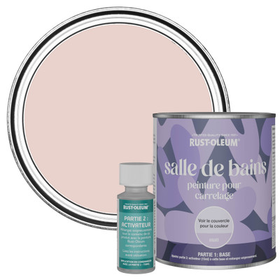 Peinture pour Carrelage de Salle de Bain, Finition Mate - Champagne Rosé 750ml