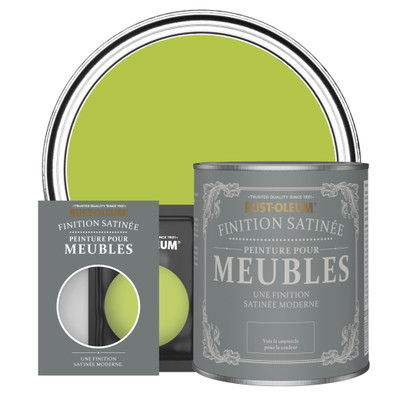 Peinture pour Meubles Finition Satinée - Citron Vert