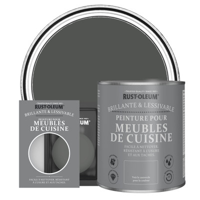 Peinture pour Meubles de Cuisine, Finition Brillante - Graphite