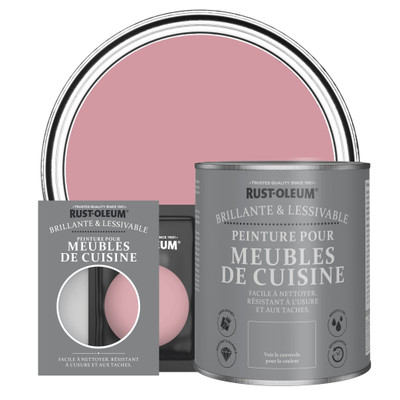 Peinture pour Meubles de Cuisine, Finition Brillante - Rose Antique