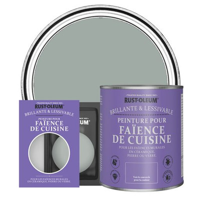 Peinture pour Faïence de Cuisine, Finition Brillante - Gris Urbain