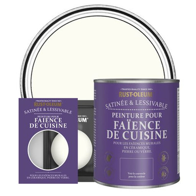 Peinture pour Faïence de Cuisine, Finition Satinée - Porcelaine