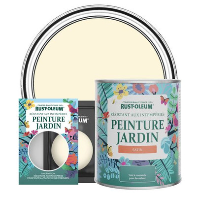 Peinture Jardin, Finition Satinée - Crème Fouettée