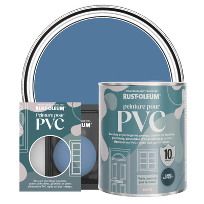 Peinture pour PVC, Finition Satinée - Soie Bleue