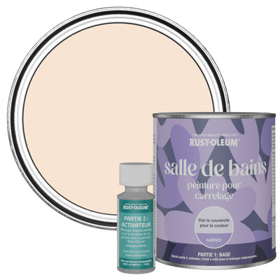 Peinture pour Carrelage de Salle de Bain, Finition Satinée - Melrose 750ml