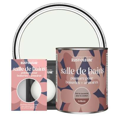 Peinture pour Boiseries & Armoires de Salle de Bains, Finition Brillante - Mousse de Lait