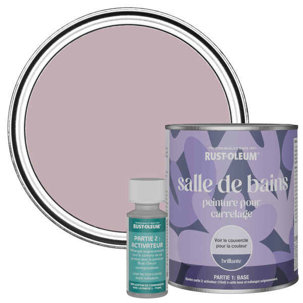 Peinture pour Carrelage de Salle de Bain, Finition Brillante - Lumière Tamisée 750ml