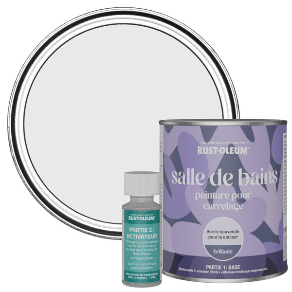 Peinture pour Carrelage de Salle de Bain, Finition Brillante - Monaco 750ml