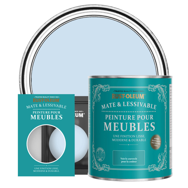 Peinture pour Meubles Mate & Lessivable - Bleu Poudré