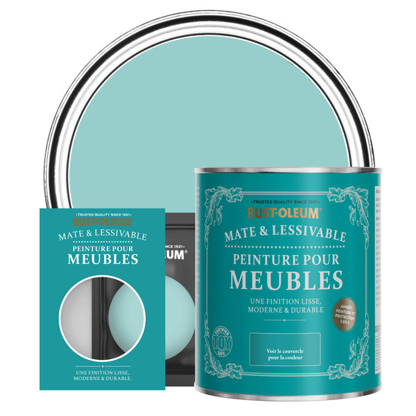 Peinture pour Meubles Mate & Lessivable - Bleu-vert