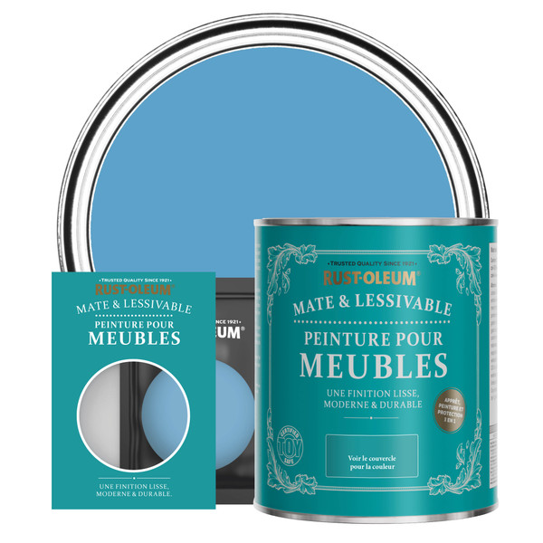 Peinture pour Meubles Mate & Lessivable - Céruléen