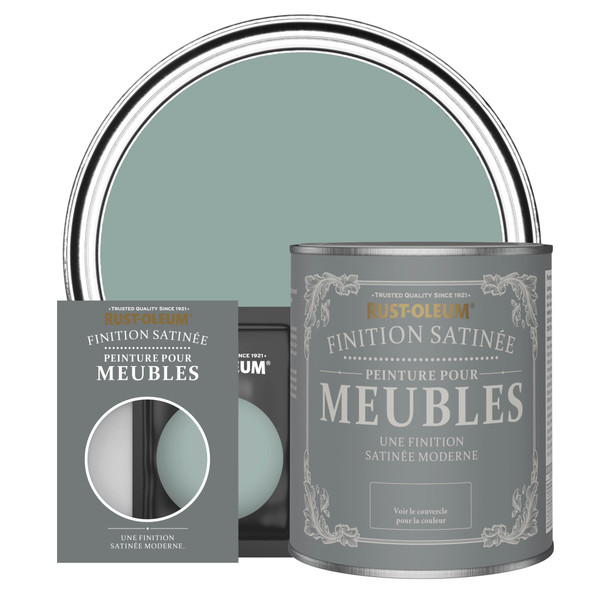 Peinture pour Meubles Finition Satinée - Bleu Gris