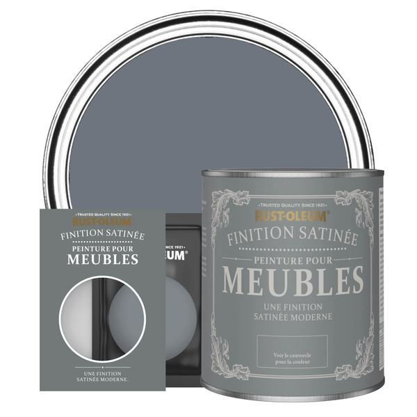 Peinture pour Meubles Finition Satinée - Gris Marine