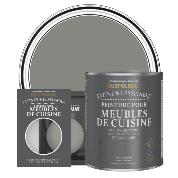 Peinture pour Meubles de Cuisine, Finition Satinée - Béton