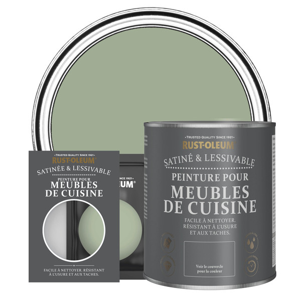 Peinture pour Meubles de Cuisine, Finition Satinée - Vert Kaki